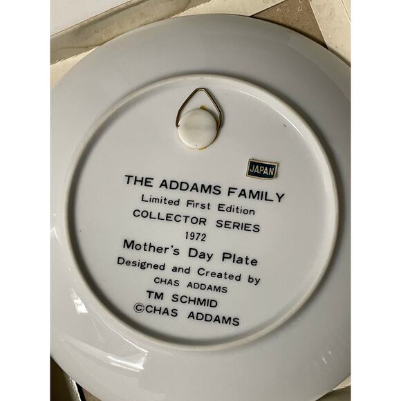 Charles Addams 1972 Mother's Day Plate Limited 1st Edition Collector’s Item - Picture 4 of 5